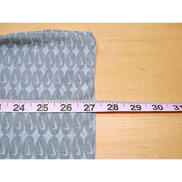 Nike All Over Logo Dri Fit The Nike Tee Athletic Short Sleeve T-Shirt Gray Sz Sm - Picture 6 of 11